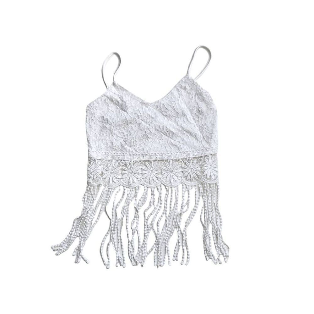 crochet tassel crop top